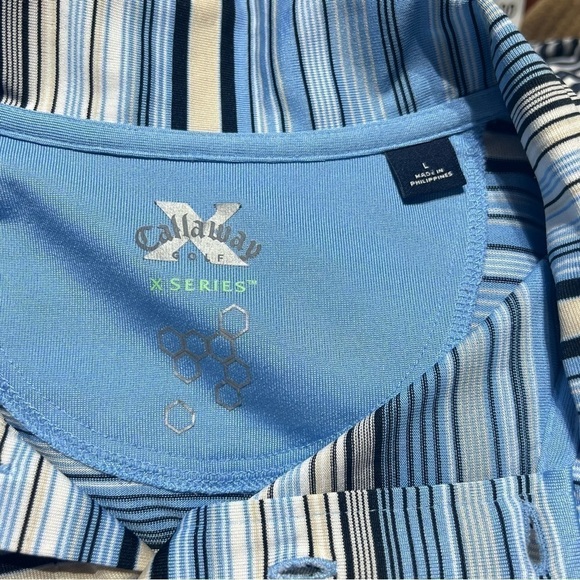 Callaway X-Series Striped Golf Polo Shirt - Picture 6 of 6